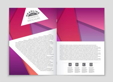 Soyut vektör düzen arka plan set. Sanat kalıp çizmek için, 