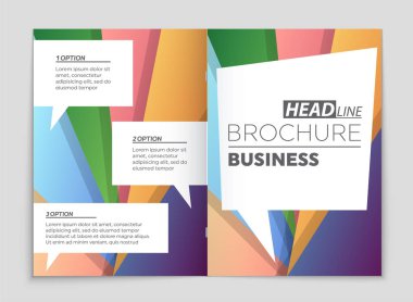 Soyut vektör düzen arka plan set. Sanat kalıp çizmek için, 