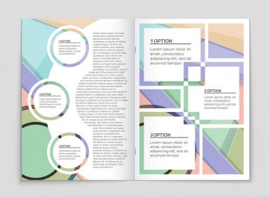 Soyut vektör düzen arka plan set. Sanat kalıp çizmek için, 