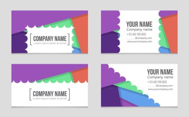 Soyut vektör düzen evin arka plan set.