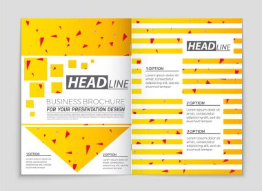 Soyut vektör düzen arka plan set. Sanat kalıp çizmek için, 