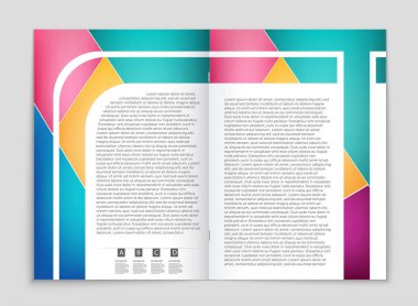 Soyut vektör düzen arka plan set. Sanat kalıp çizmek için, 