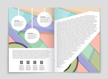 Soyut vektör düzen arka plan set. Sanat kalıp çizmek için, 