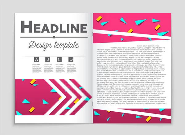 Conjunto de fundo de layout vetorial abstrato. Para design de modelo de arte , — Vetor de Stock