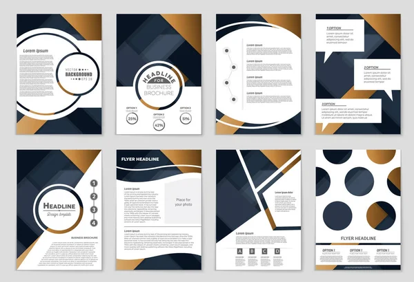 Conjunto de fundo de layout vetorial abstrato. Para design de modelo de arte , —  Vetores de Stock