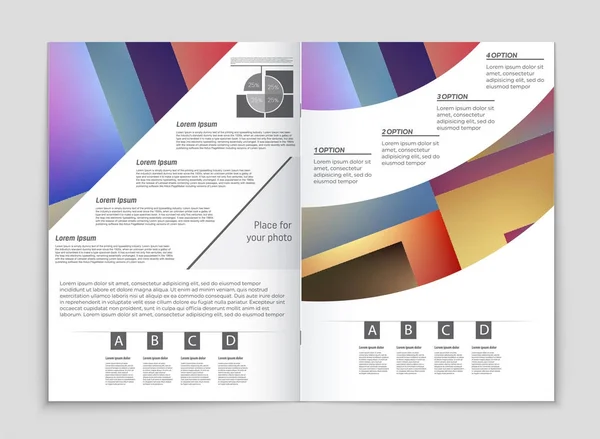 Conjunto de fundo de layout vetorial abstrato. Para design de modelo de arte , — Vetor de Stock