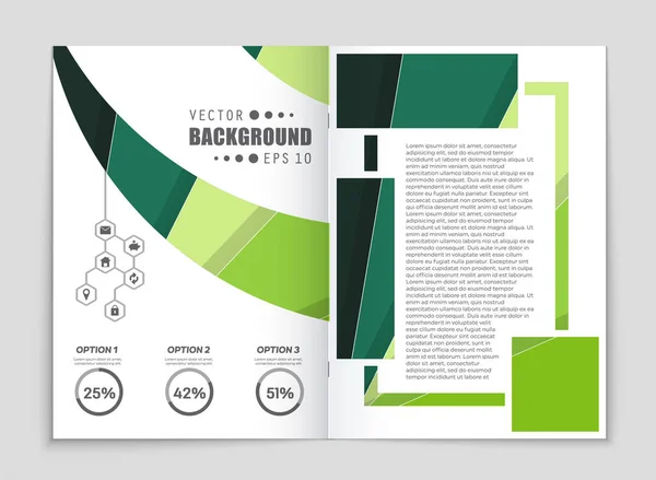 Set di sfondo astratto del layout vettoriale. Per la progettazione di modelli d'arte , — Vettoriale Stock