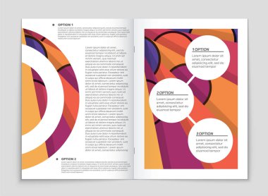 Soyut vektör düzen arka plan set. Sanat kalıp çizmek için, 