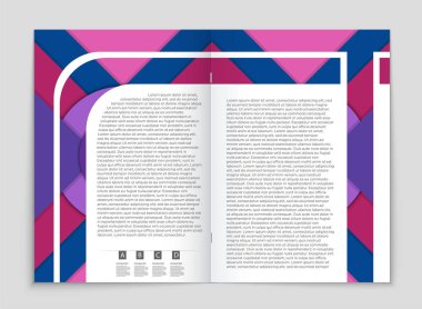 Soyut vektör düzen arka plan set