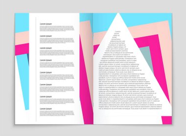 Soyut vektör düzen arka plan set. Sanat kalıp çizmek için, 