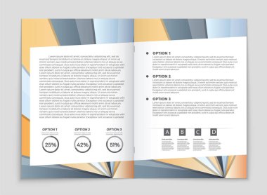 Soyut vektör düzen arka plan set. Sanat kalıp çizmek için, 