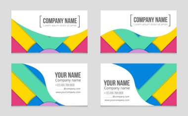 Soyut vektör düzen arka plan set. Sanat kalıp çizmek için, 