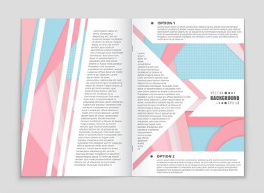 Soyut vektör düzen arka plan set. Sanat kalıp çizmek için, 