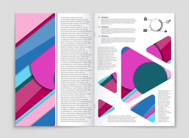 Soyut vektör düzen arka plan set. Sanat kalıp çizmek için, 