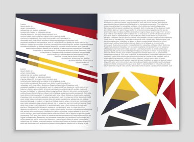 Soyut vektör düzen arka plan set. Sanat kalıp çizmek için, 