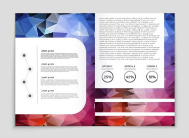 Soyut vektör düzen arka plan set. Sanat kalıp çizmek için, 