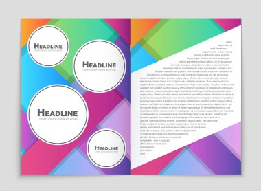 Soyut vektör düzen arka plan set