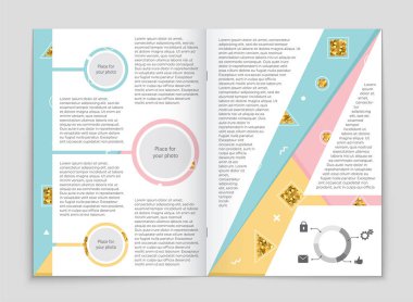 Soyut vektör düzen arka plan set. Sanat kalıp çizmek için, 