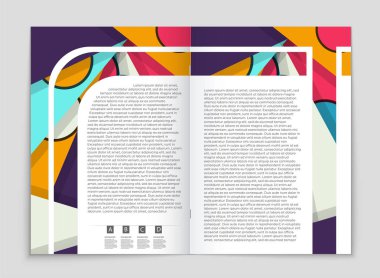 Soyut vektör düzen arka plan set