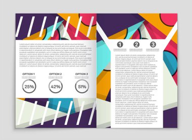 Soyut vektör düzen arka plan set. Sanat kalıp çizmek için, 