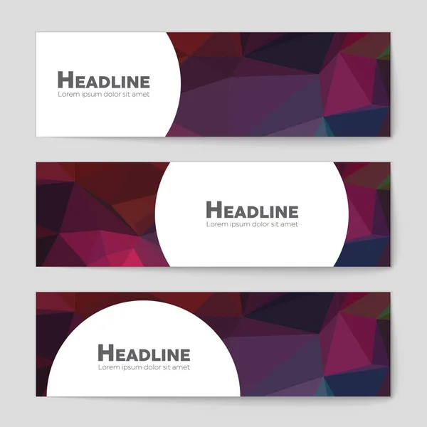 Conjunto de fundo de layout vetorial abstrato. Para design de modelo de arte , — Vetor de Stock