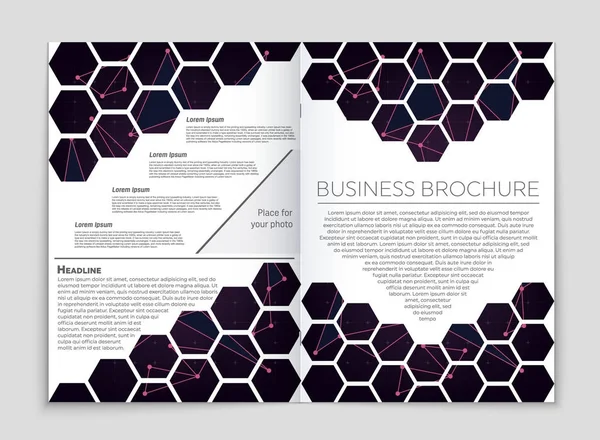 Conjunto de fundo layout vetorial abstrato — Vetor de Stock