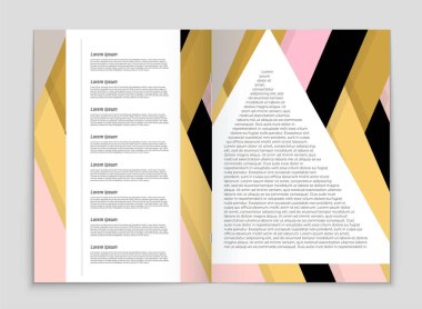 Soyut vektör düzen arka plan set. Sanat kalıp çizmek için, 