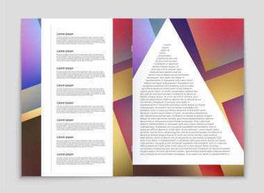 Soyut vektör düzen arka plan set. Sanat kalıp çizmek için, 