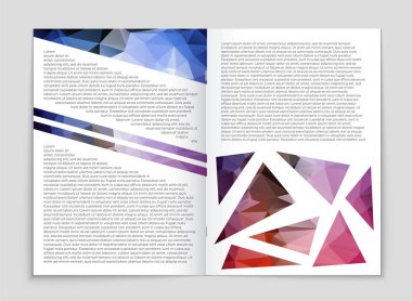 Soyut vektör düzen arka plan set. Sanat kalıp çizmek için, 