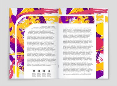 Soyut vektör düzen arka plan set