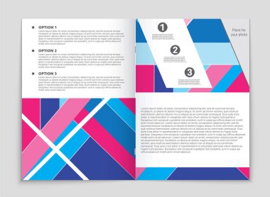 Soyut vektör düzen arka plan set. Sanat kalıp çizmek için, 