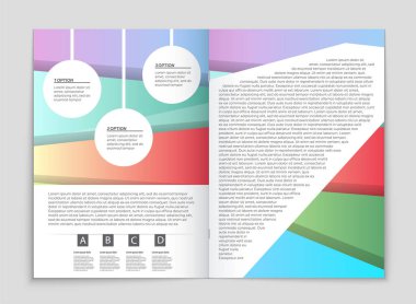 Soyut vektör düzen arka plan set. Sanat kalıp çizmek için, 