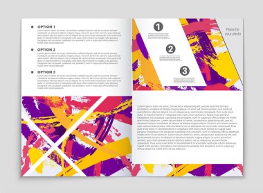 Soyut vektör düzen arka plan set. Sanat kalıp çizmek için, 