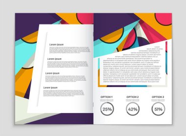 Soyut vektör düzen arka plan set. Sanat kalıp çizmek için, 