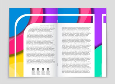 Soyut vektör düzen arka plan set