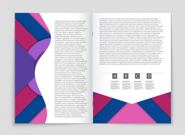 Soyut vektör düzen arka plan set. Sanat kalıp çizmek için, 