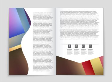 Soyut vektör düzen arka plan set. Sanat kalıp çizmek için, 