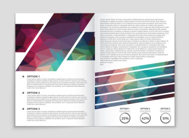 Soyut vektör düzen arka plan set. Sanat kalıp çizmek için, 