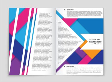 Soyut vektör düzen arka plan set. Sanat kalıp çizmek için, 