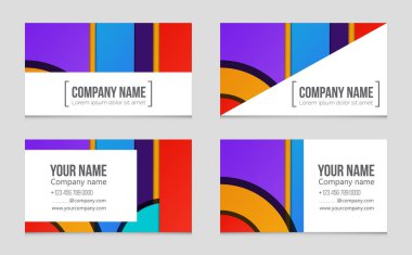 Soyut vektör düzen arka plan set. Sanat kalıp çizmek için, 