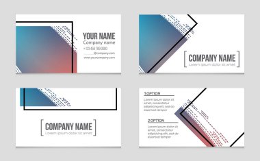 Soyut vektör düzen arka plan set. Sanat kalıp çizmek için, 