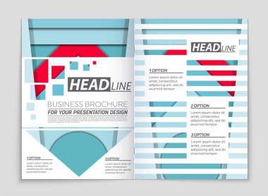 Soyut vektör düzen arka plan set. Sanat kalıp çizmek için, 