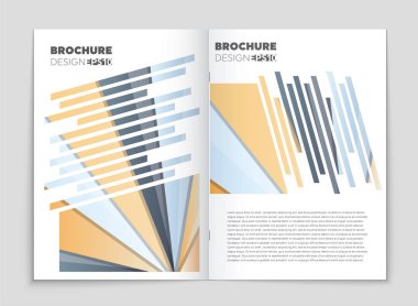 Soyut vektör düzen arka plan set. Sanat kalıp çizmek için, 