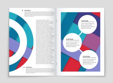 Soyut vektör düzen arka plan set. Sanat kalıp çizmek için, 