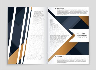 Soyut vektör düzen arka plan set. Sanat kalıp çizmek için, 