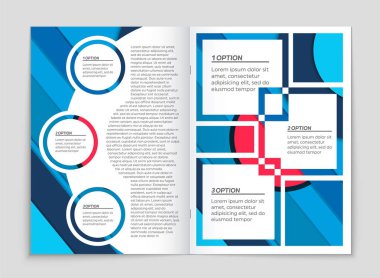 Soyut vektör düzen arka plan set. Sanat kalıp çizmek için, 