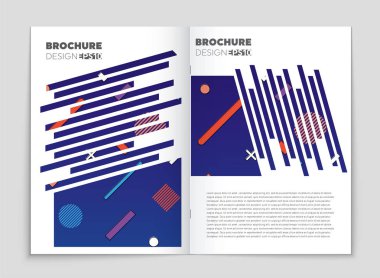 Soyut vektör düzen arka plan set. Sanat kalıp çizmek için, 