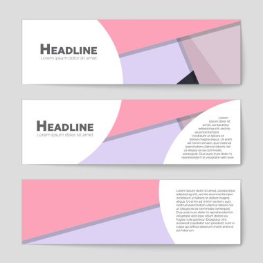 Soyut vektör düzen arka plan set. Sanat kalıp çizmek için, 