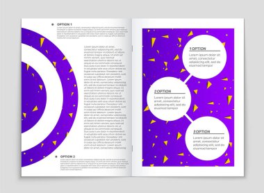 Soyut vektör düzen arka plan set. Sanat kalıp çizmek için, 