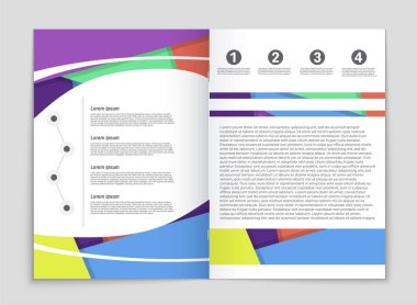 Soyut vektör düzen arka plan set. Sanat kalıp çizmek için, 